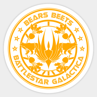 Bears, Beets, Battlestar Galactica Sticker